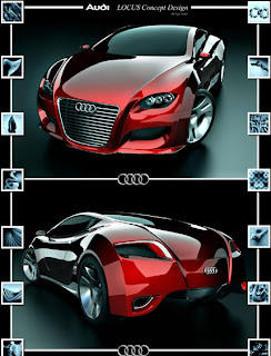 Type design modern famous Futuristic concept car 