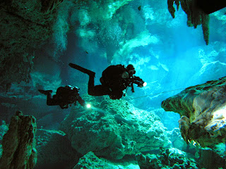 Cave diving