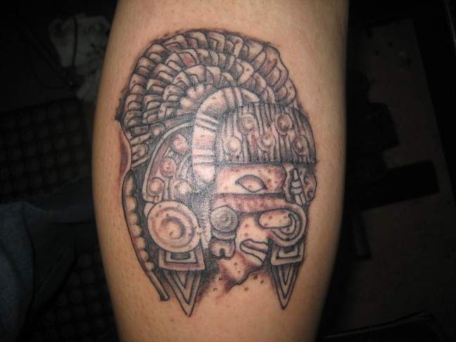 Aztec tattoos are often very complex and highly detailed