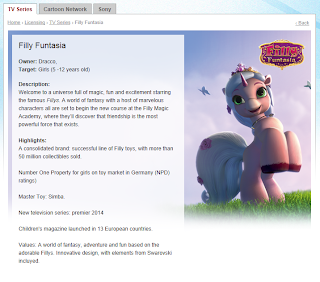BRB's information page describing Filly Funtasia