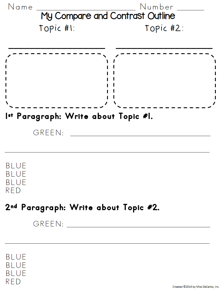 write a compare and contrast essay x 2