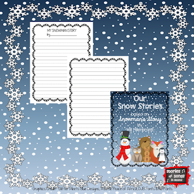 Use wordless picture books to help students compose their own stories about snowmen to make winter writing magic!