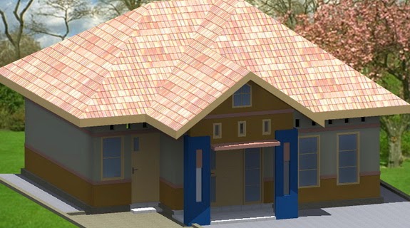Rumahku-1: model atap rumah limasan rumah type 54