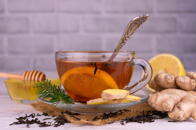 Ginger and cinnamon tea 2