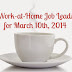 Work-at-Home Job Leads for March 10th, 2014