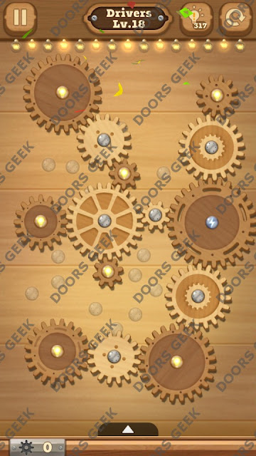 Fix it: Gear Puzzle [Drivers] Level 18 Solution, Cheats, Walkthrough for Android, iPhone, iPad and iPod