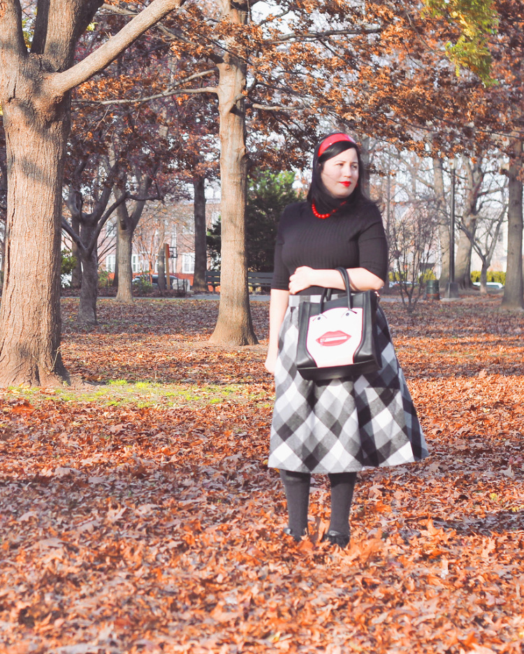 A Vintage Nerd, Vintage Nerd, Retro Fashion Blog, Vintage Inspired Fashion, Modcloth Plaid Skirt, Plus Size Retro Fashion