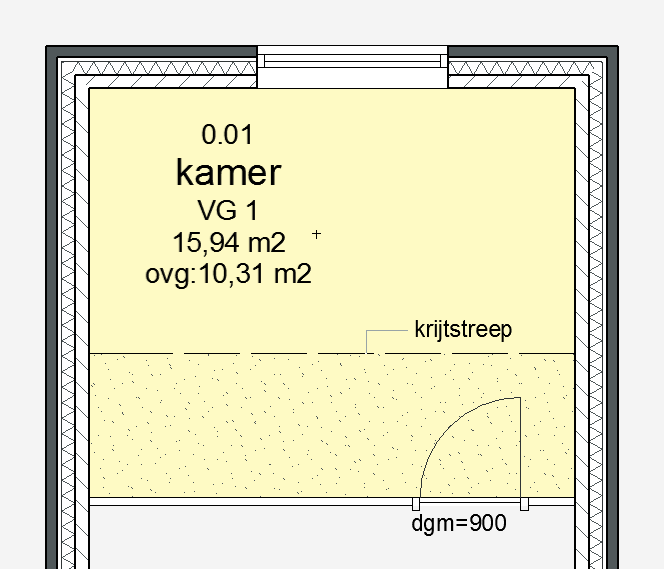 Zones | krijstreep 1