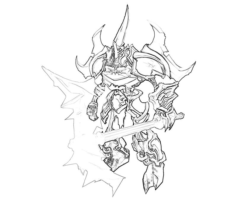 Printable Darksiders Monsters Coloring Pages title=