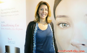 Nathalie Issachar, Clarins R&D Director, Clarins Extra Firming Eye Complete Rejuvenating Cream Review, Beauty Review, anti aging eye cream, anti aging, clarins, Clarins Double Serum, Clarins Extra-Firming Day Cream, Clarins Extra-Firming Night Cream