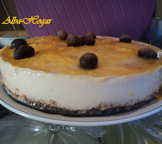 tarta de turrón y yema alba hogar