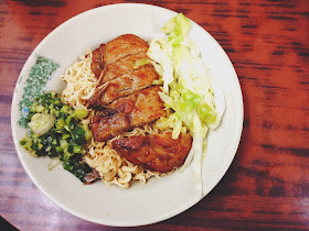 Lan Fong Yuen HK Pork Chop Spring Onion Noodles