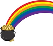 Rainbow and pot of gold