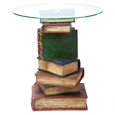 Vintage Decor End Table with Glass Top