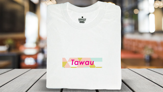 SCS006-BG020-P5FC-CTS Tawau T Shirt Design Tawau T shirt Printing Custom T Shirt Courier To Tawau Malaysia STANDEE