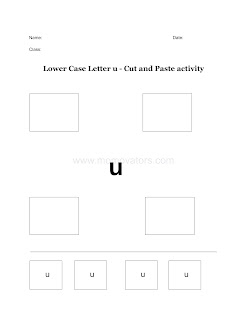 cut and paste letter u worksheets, letter u cut and paste free pdf @momovators