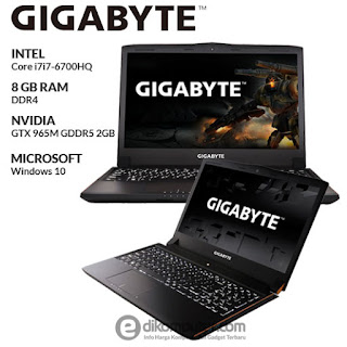 Harga Laptop Gaming Intel Core i7 Gigabyte P55K V5 