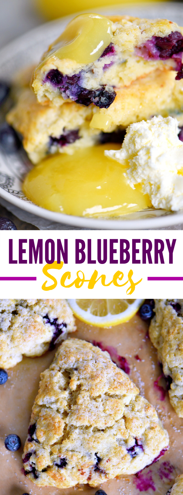 LEMON BLUEBERRY SCONES #desserts #breakfast