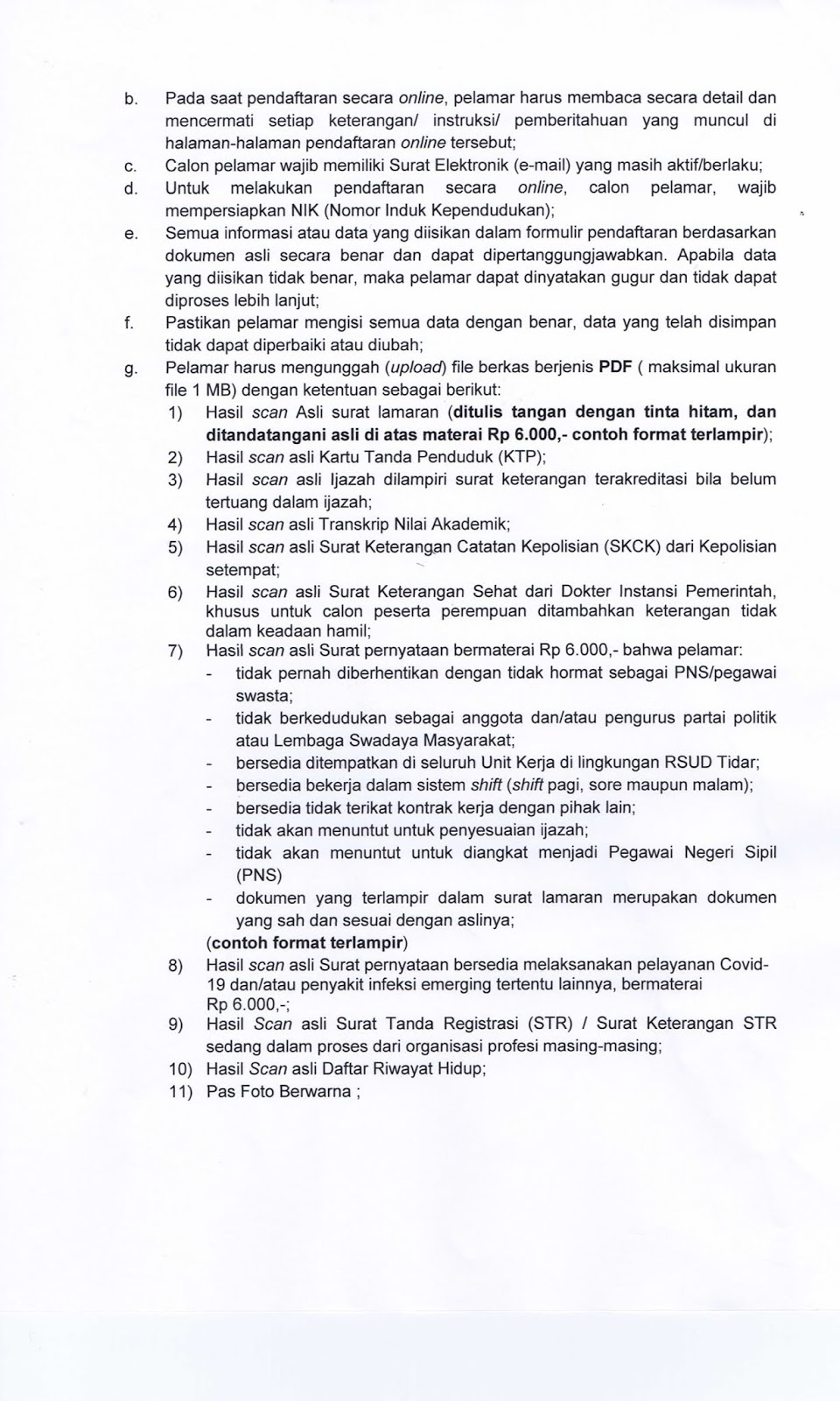 Lowongan Kerja Non PNS Rumah Sakit Umum Daerah Tidar Bulan Juli 2020 - REKRUTMEN LOWONGAN KERJA ...