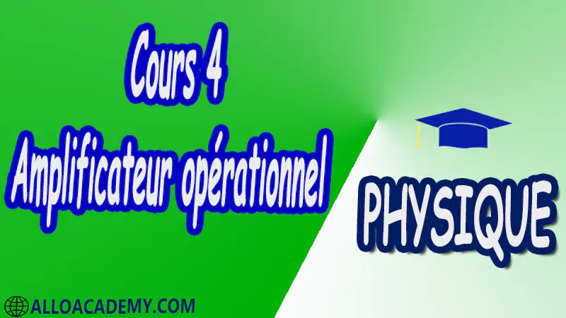 Cours 4 Amplificateur opérationnel pdf