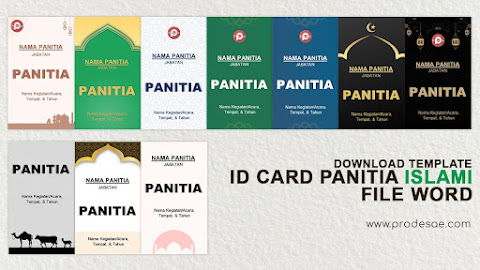 Download ID Card Panitia Islami File Word