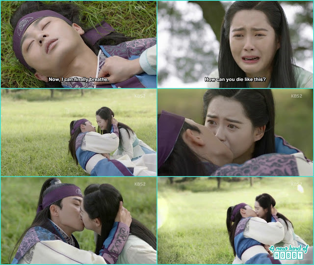 Sun woo after listenning the confession kiss A ro -  Hwarang: Episode 10