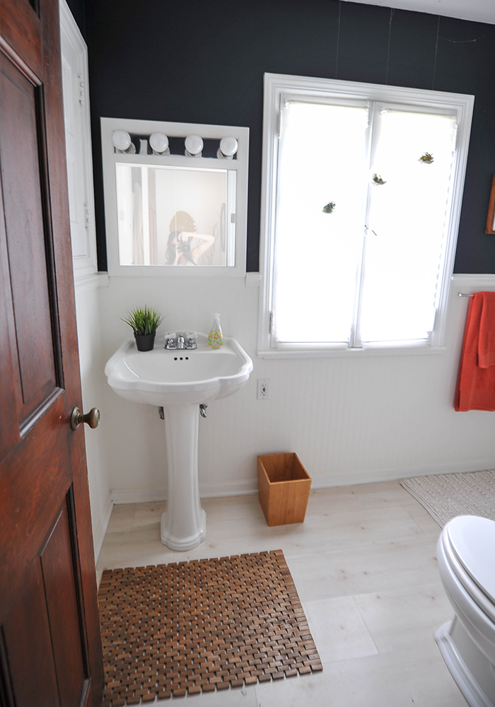 Before and After DIY Modern Bathroom Renovation