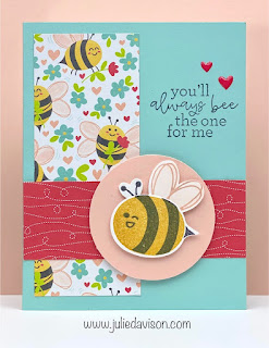 Stampin' Up! Bee My Valentine Card + Stamp Along Video | Bee Mine Suite | Jan-Apr 2024 Stampin' Up! Mini Catalog #stampinup