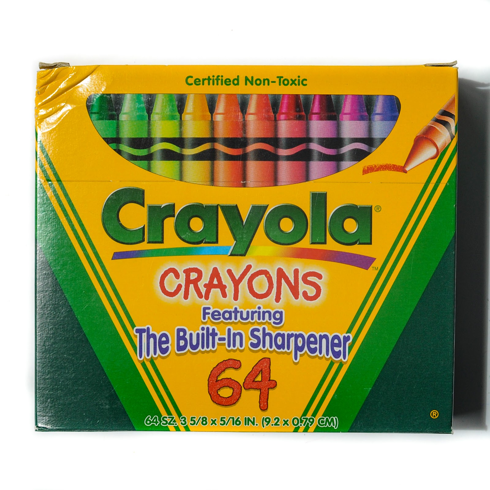 Crayola Crayons with Sharpener, 64 Crayons/Box (52-0064)