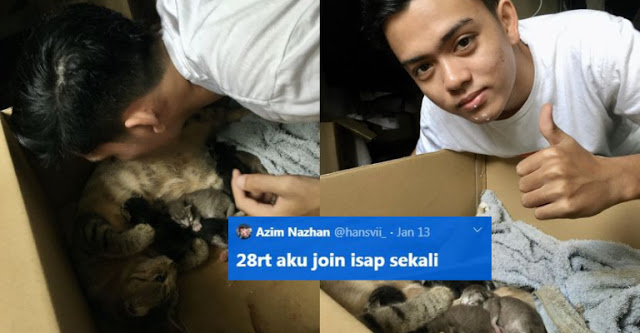 Dulu Cekik Angsa, Kini Hisap Susu Kucing Pula. Jejaka Ini Buat Hal Lagi!