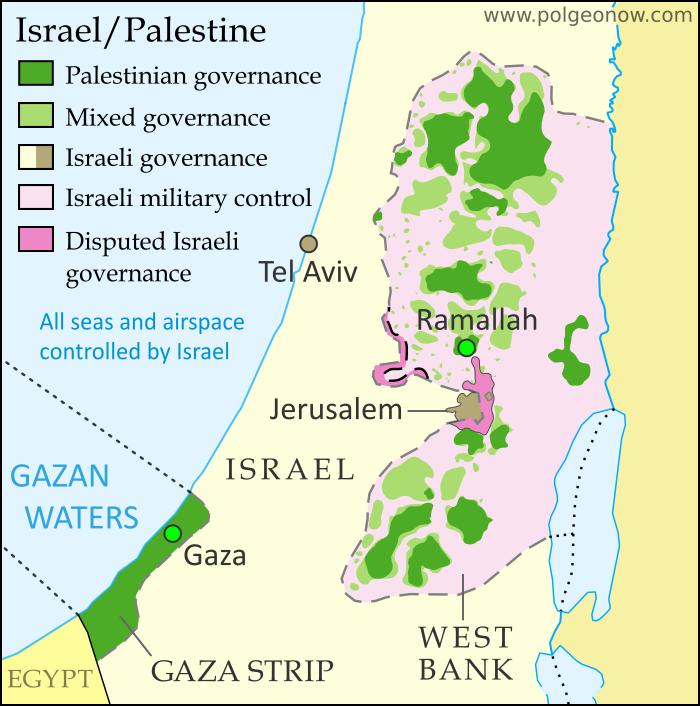 Political Geography Now Palestine