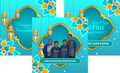 Template Video Ucapan Idul Fitri 1442 H