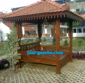 Jual Murah Gazebo Kayu Glugu Jogja