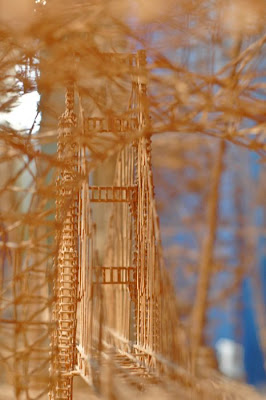 San Francisco Made of 100,000 Toothpicks Seen On lolpicturegallery.blogspot.com