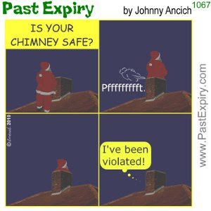 [CARTOON] Chimney Santa. cartoon, christmas, fart, Santa, crime,<br />