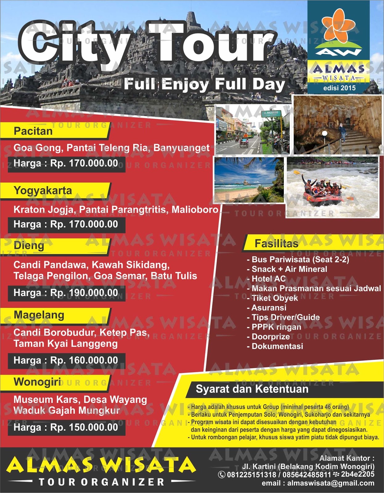 Almas wisata tour and travel: Brosur Wisata