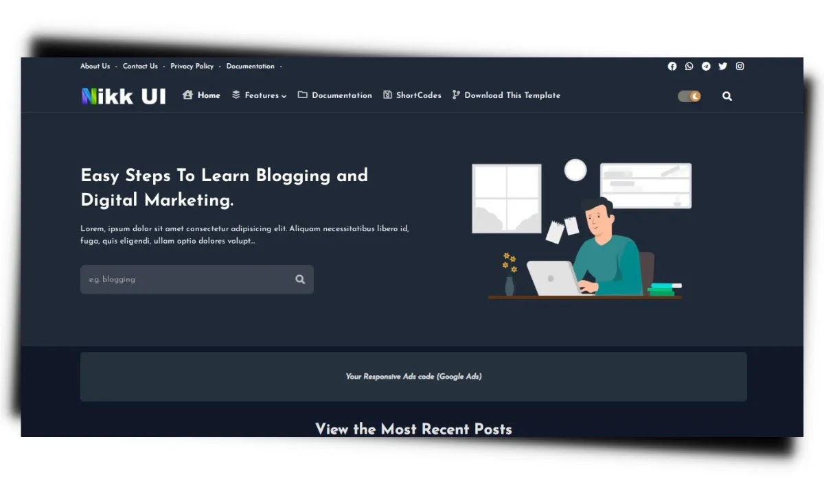 Nikk UI Blogger Template