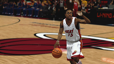 NBA 2K13 Mario Chalmers Cyberface Patch