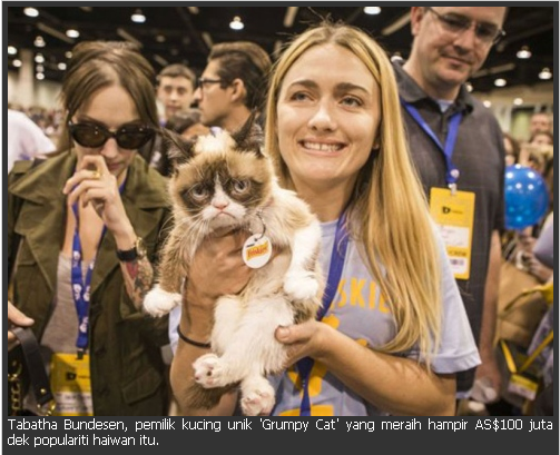 Jutawan Hasil Populariti Kucing