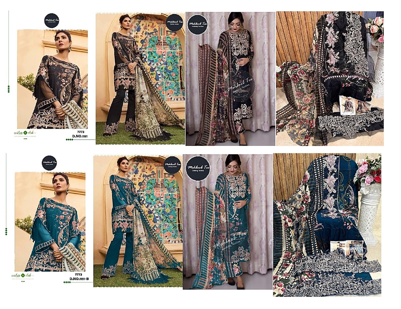 1181 Colors Mehboob Tex Pakistani Salwar Suits