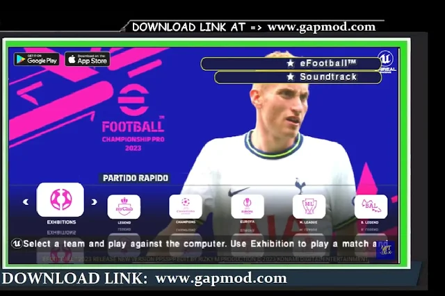 eFootball PES 2023 PPSSPP Tottenham Hotspur Edition Best Graphics HD New Kits And Latest Transfer
