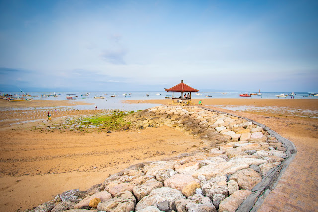 Lungomare e spiaggia di Sanur, Bali