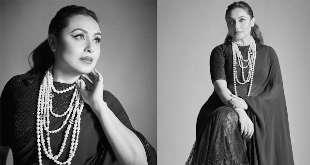 Rani Mukerji in Black Saree: Stunning Hot Photoshoot