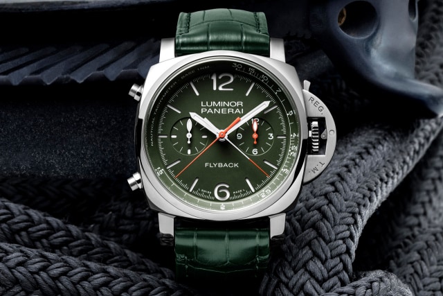 Introduction of Panerai Luminor Chrono Flyback Green Dial Watch Replica