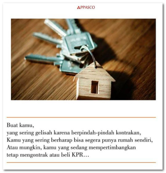 Sering pindah-pindah rumah kontrakan