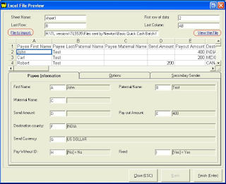 Payee information