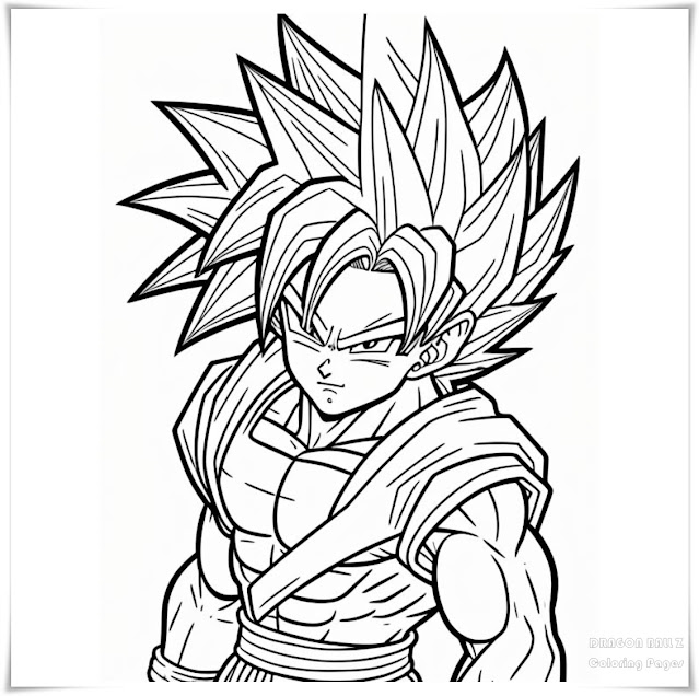 Dragon Ball Z Coloring Pages, Free, Printable, Piccolo, Goku, Vegeta, Gohan, Anime, Coloring Pages