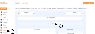 Choosing Layout and Click Add A Gadget