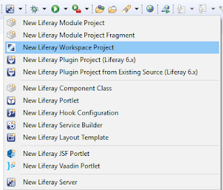 Liferay 7 DXP Create new Workspace