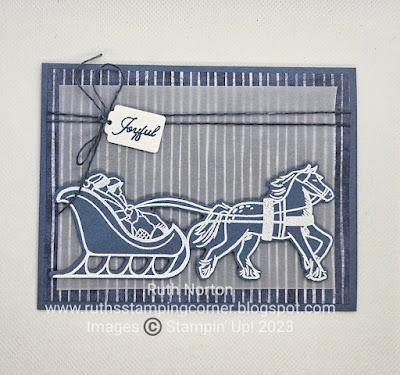 stampin up, horse and sleigh bundle